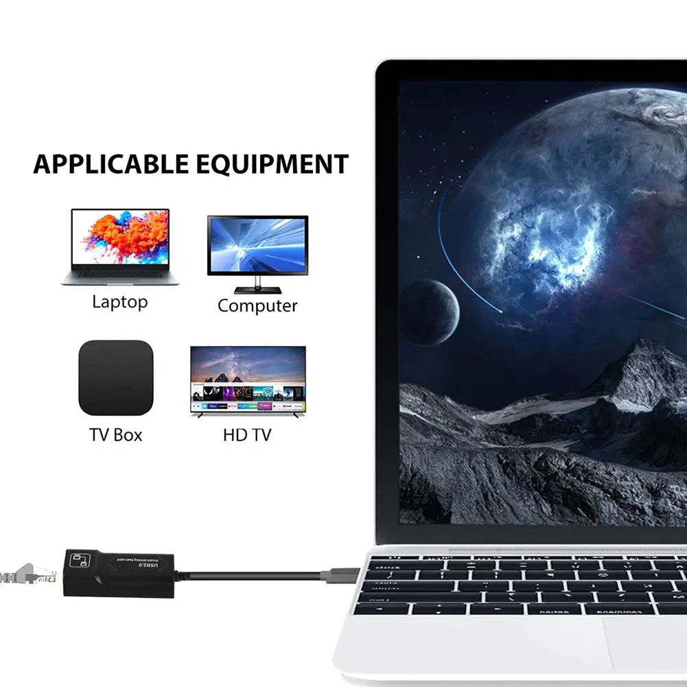 1 Pcs Lan Adaptador Ethernet Auto-conectar Adaptador Usb Compatível Para Amazon Fogo Tv 3/Vara Gen 2 / 2 Stop Buffer Dropshippin