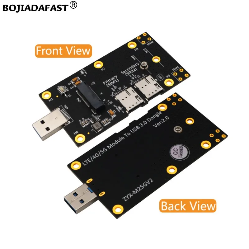 USB 3.0 포트 NGFF M.2 B 키 무선 모듈 어댑터 카드, 2 나노 SIM 슬롯, 3042 3052 5G 4G WWAN LTE GSM 모뎀용