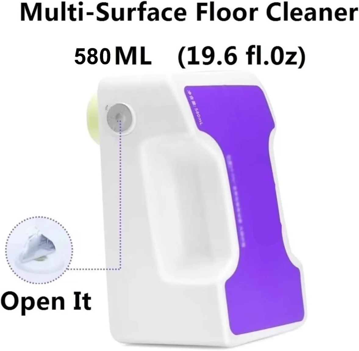 For Narwal Freo Z Ultra/ Freo Z10/ Freo Z10 Ultra Accessories Parts 580ML Lemon Scent Detergents Cleaning Solution Replacement image 2