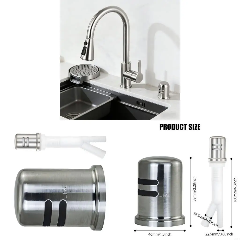 F92F Modern Dishwasher Air Gaps Cover Brushed Nickel Finish Matching Kitchen Decors Seamlessly