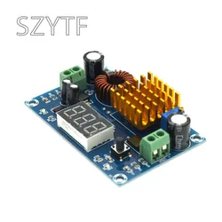 XH-M411 DC 4V-35V to DC 5V-45V Boost Converter Module Voltage Regulator Adjustable Step Up Voltmeter Digital Display Module