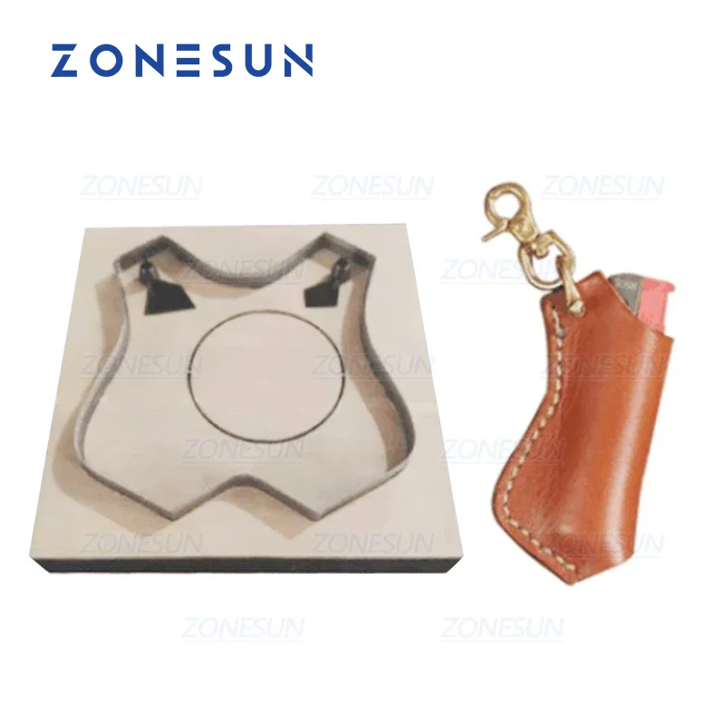 ZONESUN Cigarette Lighter Leather Cutting Die Papercraft Paper Art Tool Die Cutting Machine Diy Handicraft Cutter Lighter C