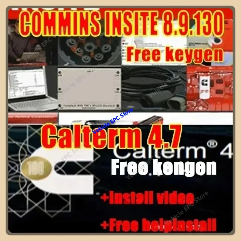 2026 hot  Cummin Insite 8.9 PRO+Calterm 4.7 MetaFiles v4.7.1.007 Engine Diagnostic Software free Keygen+free keygen+free install