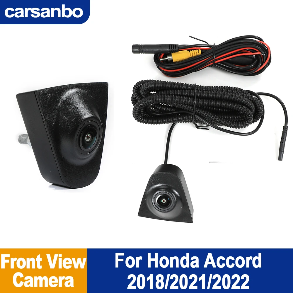

Carsanbo Car Front View Camera For Honda 2018 2021 2022 Accord Night Vision 150° Sedan Front View Camera Waterproof