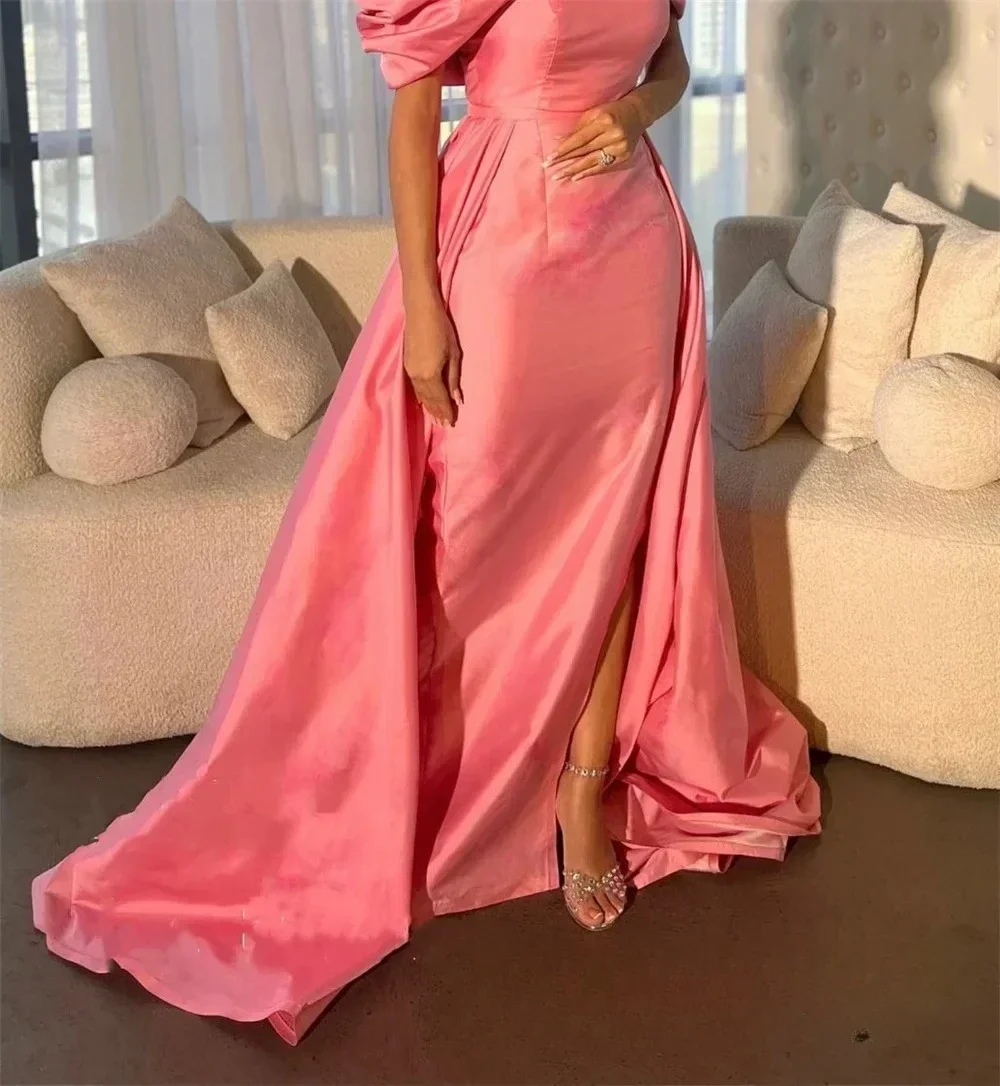 Elegancka, wysokiej jakości sukienka midi w kształcie litery A z dżerseju, z odkrytymi ramionami, suknie wieczorowe, wykwintne suknie na studniówkę, sukienki na przyjęcia dla kobiet, szyte na miarę.