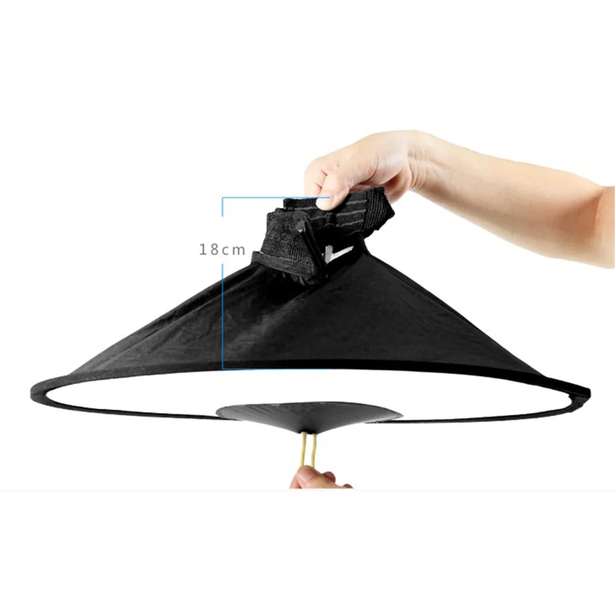 B04C-Universal 44cm Round Flash Softbox Portable Foldable Style Speedlite Diffuser Reflector Strap for Camera Flash