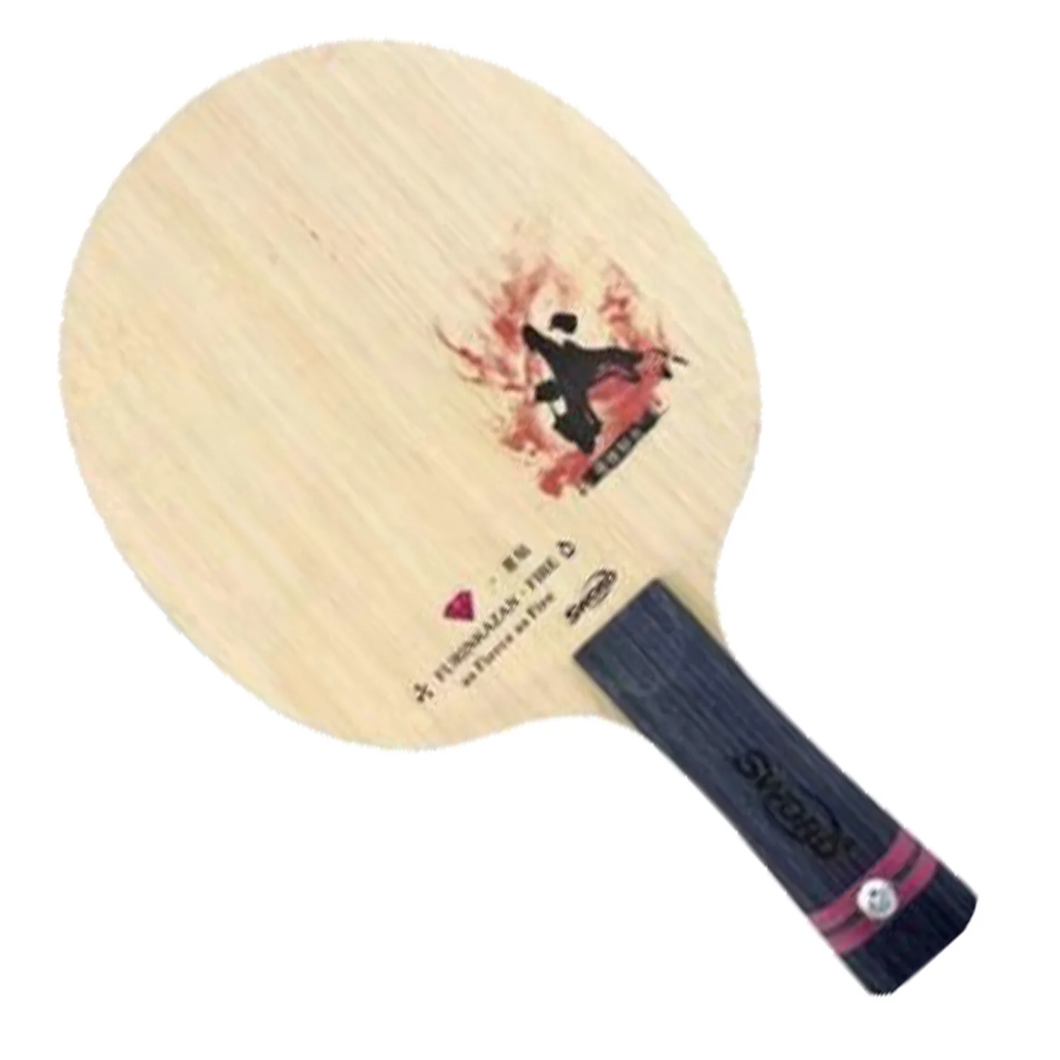 SWORD Diamond Fire Red Carbon Fiber 5+2 Ply Racket Table Tennis Blade Ping Pong Bat