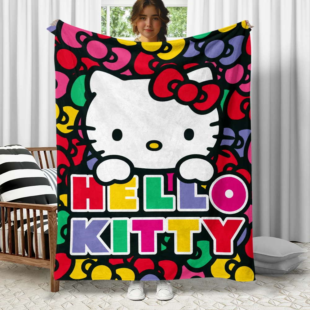 Hello kitty blanket,Used for sofas,beds,living rooms,travel,picnics,office,gifts,cute,thin blankets,fall guys,home