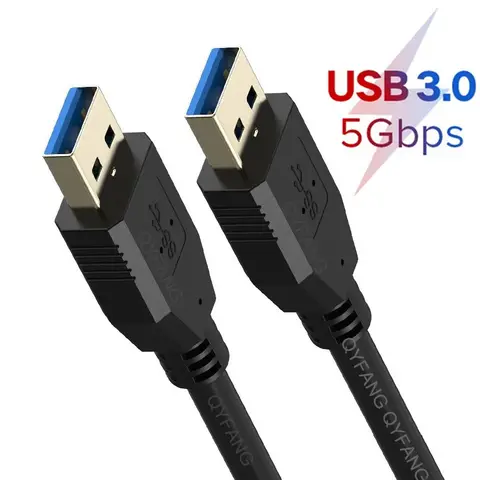 USB 남성-남성 케이블 USB A-USB 코드 USB 3.0 케이블 라디에이터 하드 디스크용 이중 끝 USB 코드 5Gbps USB 3.0 연장 케이블