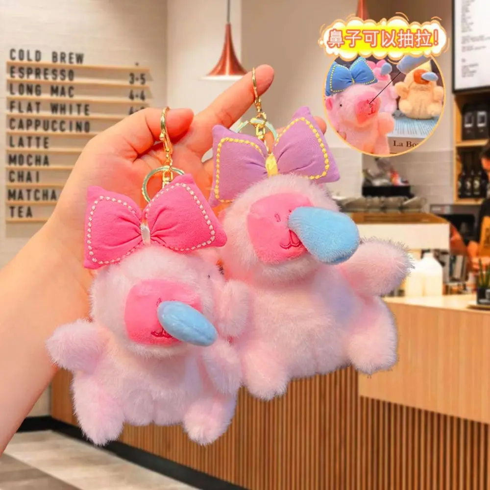 Creative Cartoon Capybara Doll Keychain Plush Doll Cute Plush Key Ring Toy Guinea Pig Capybara Stuffed Doll Men Women