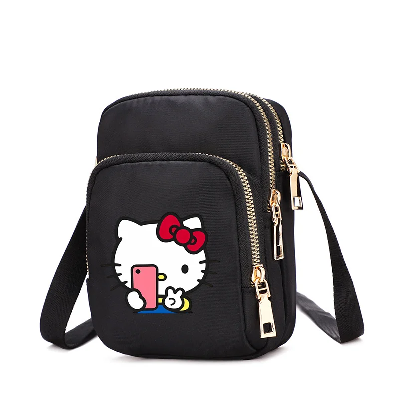 Kawaii Hellokitty حقائب نسائية جديدة لينة حقائب عادية شعبية هالوين الكتف حقيبة كروسبودي حقيبة يد نسائية نايلون حمل الحقائب