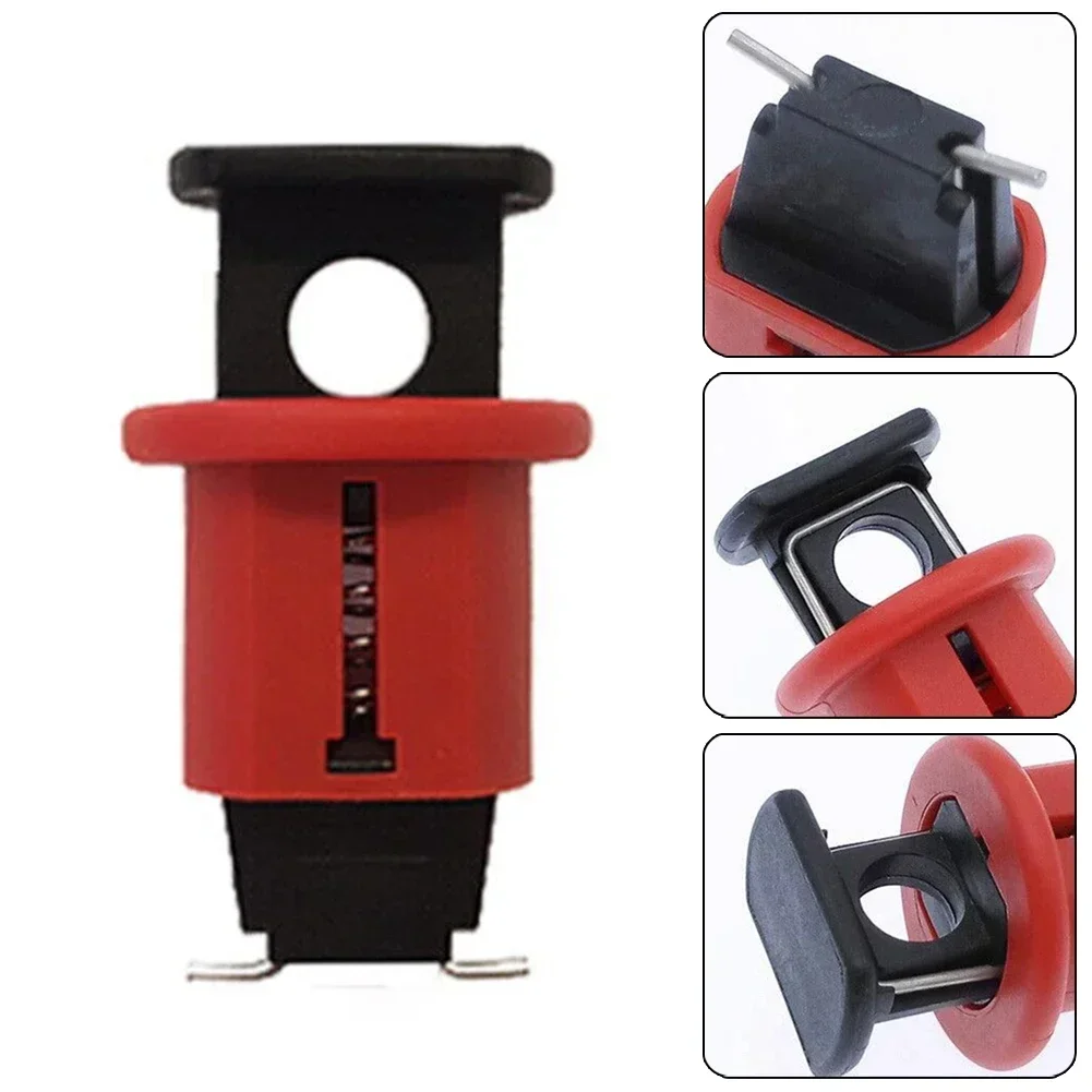 

Brand New Breaker Lock MCB Lockout Black+red Breaker Lockout MCB Circuit Lockout Metal + Nylon Push Lock Closed