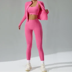 1/2/3Pcs Yoga Set Workout Outfits Women Tracksuit Sport Bra High Waist Shorts Yoga Leggings Fitness Long Sleeve Gym Active Wear