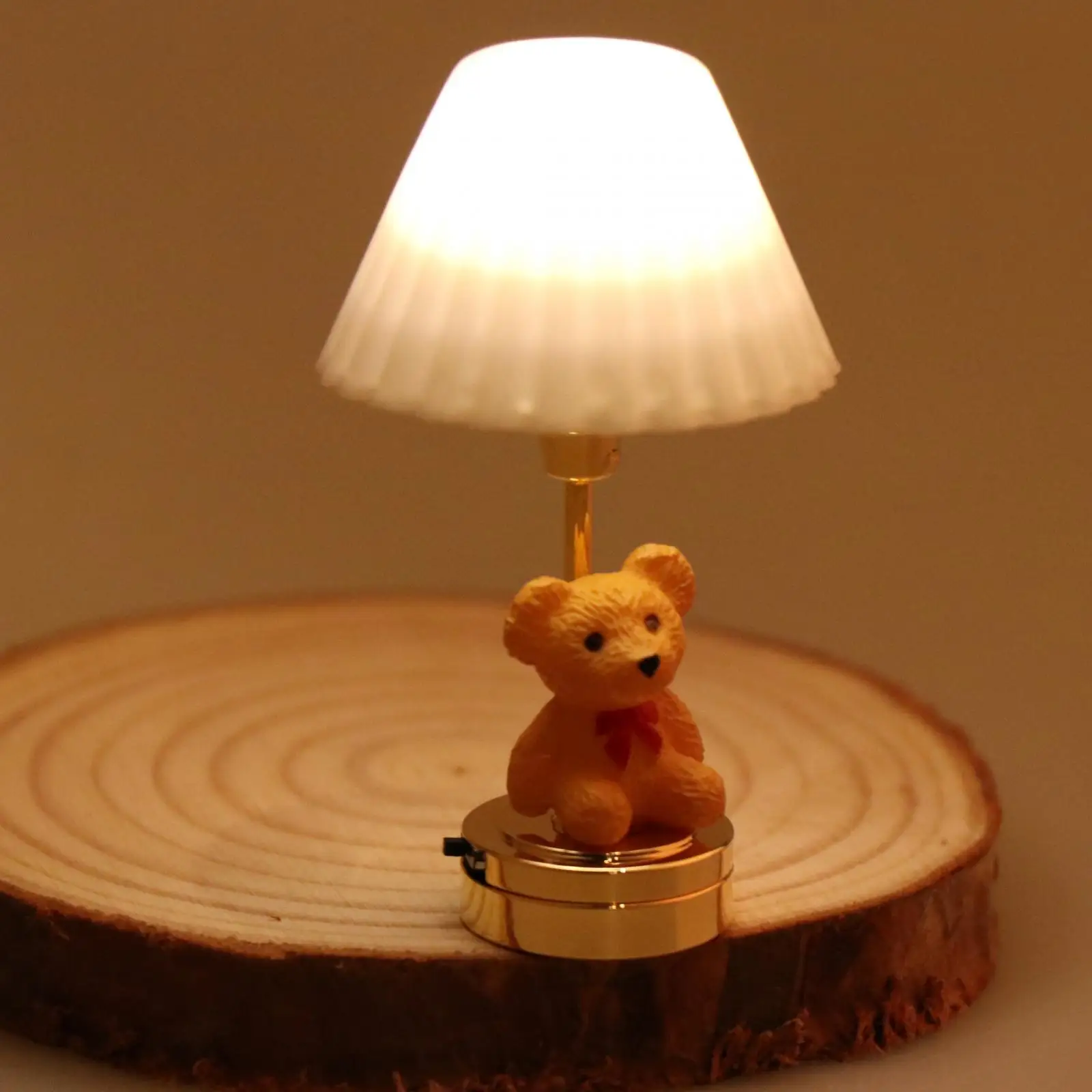 1:12 miniatur rumah boneka lampu meja perlengkapan pemandangan lanskap mikro Aksesori boneka dekorasi untuk dapur ruang tamu dekorasi