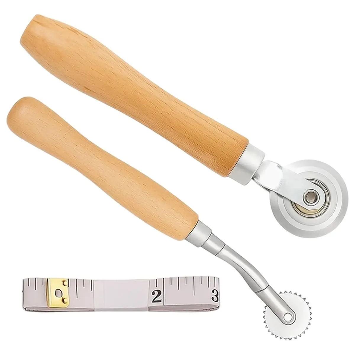 3Pcs Box Resizer Tool, Cardboard Scoring, Paper Perf, Tracing, Tape Paper equipments Wood+Metal