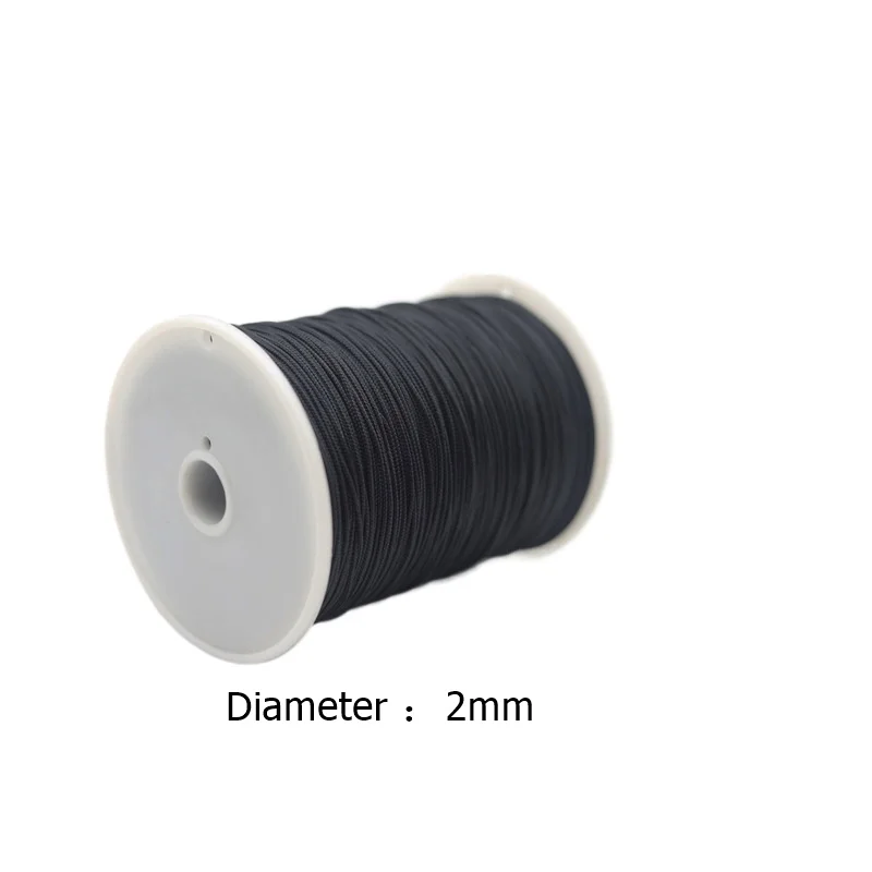 Red black Kevlar rope wear-resistant braided 2mm diy aramid fire-proof rope high temperature resistance 560 degrees aramid cords