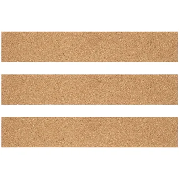 접착식 코르크 스트립 자체 접착 게시판, 천연 사무실 두꺼운 보드 바, 3 개