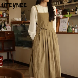 Celemek Tahan Air Kerja Ringan untuk Salon Kecantikan Toko Kuku Tahan Minyak Gaun Celemek Dapur Wanita Berlipit Panjang dengan Saku 10 celemek kuku penjualan terbaik - №