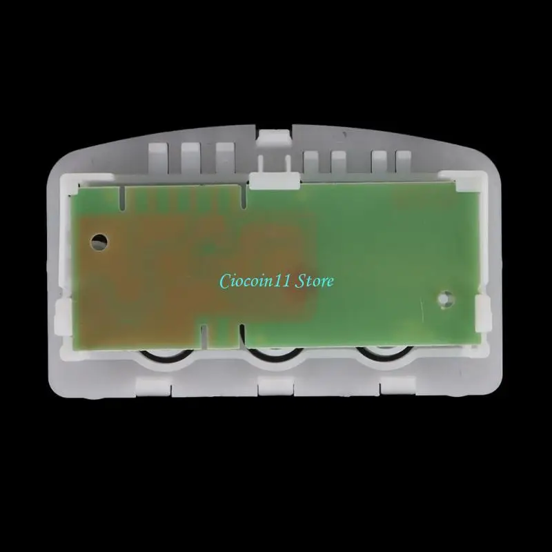 Y1UB 50709 Car Bathroom Flush Switches Replacement Board, Rectangular Plastic Circuit Plate with Green Conductive Traces for