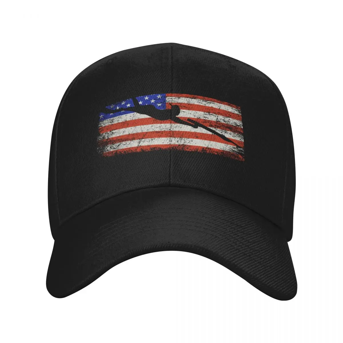 

Spearfishing American USA flag, spear fishing Baseball Cap sun caps Golf Hat |-F-| For Women Men's