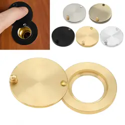 Door Peep Hole Cover Pure Copper Inner 16mm Outer Dia 30mm Door Viewer Peephole Cover Home Security Protector Door Eye Cover