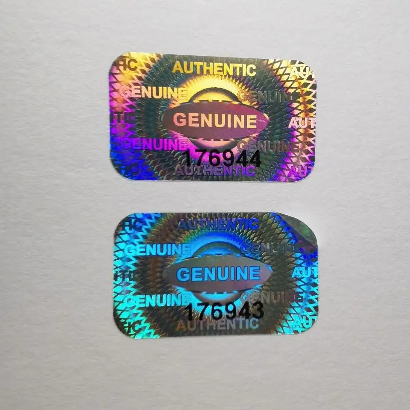 60/120/300pcs Holographic Warranty Void Laser Label With Security Seal Tamper Proof Stickers Serial Number Adhesive Label