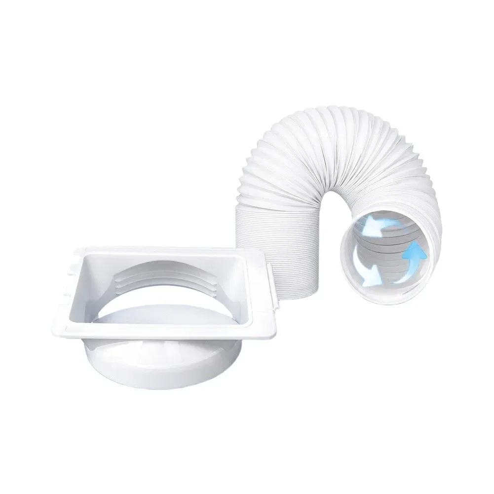 Portable Air Conditioner Hose With Square Connector Kit 150mm Diameter Flexible Pipe For Home Office Cooling System Part