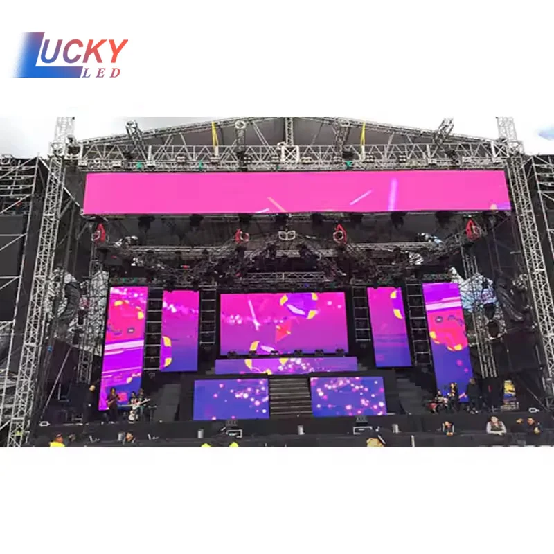 CE ROHS FCC Certified P1.95 P2.5 P2.6 P2.97 P3.91 P4 Indoor Outdoor High Grey Led Video Wall Panel Rental LED Display Screen