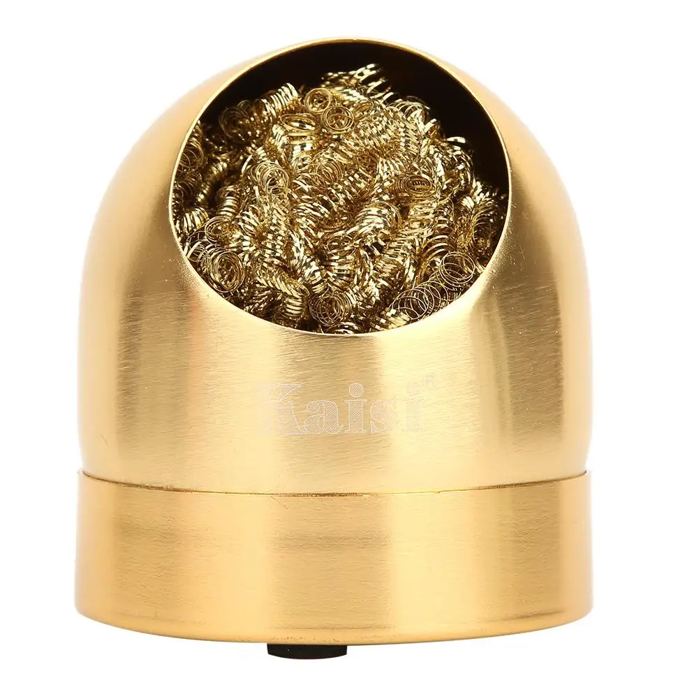 납땜 인두 팁 클리너 볼 드라이 클리닝 스탠드 간편한 사용을 위한 홀더 베이스가 있는 주석 흡입 장치