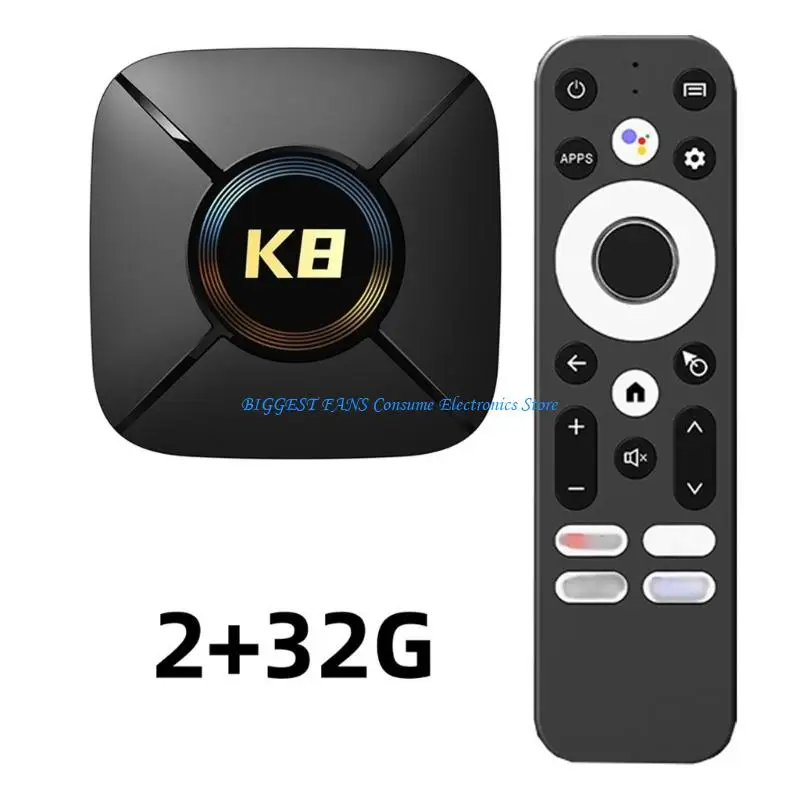 HDTV Box WiFi6 5 5.0 Media Player con remoto RK3518