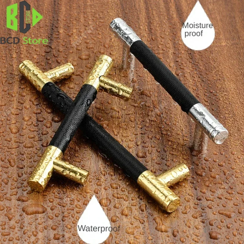 BCD 300mm Length Kitchen Cabinet Wardrobe Door Knurled Handles Drawer Dual Color American Style Pulls Handles For Furniture