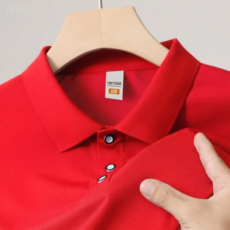 الرجال والنساء قمصان بولو بأكمام طويلة الربيع والخريف جديد تنفس فضفاض مكتب ركاب الأعمال التلبيب القمم