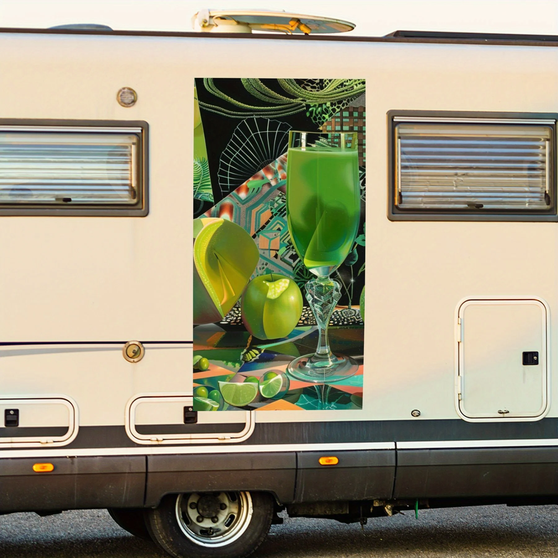 

Автомобильная наклейка Green Art Still Life, виниловая наклейка на сторону моторики дома, водонепроницаемая самоклеящаяся виниловая наклейка на сторону o