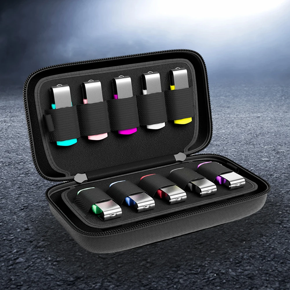 Double Layer USB Flash Drive Case USB Stick Organizer Thumb Drive Holder Pendrive Case USB Flash Drive Electronic Accessories