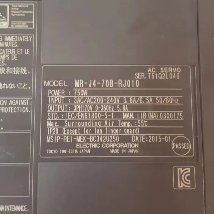 MR-J4-70B-RJ010 Servo Drive Original Genuine，Fast Shipping