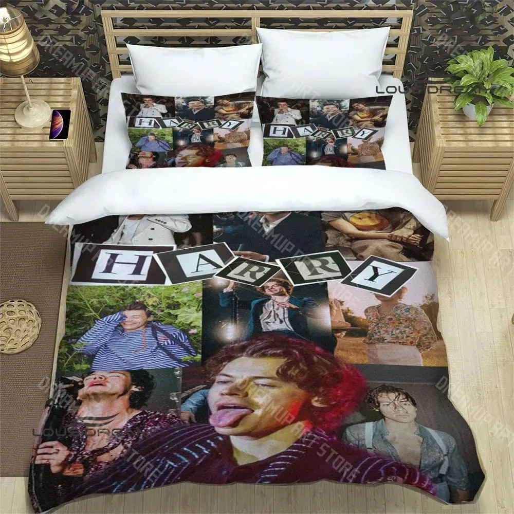3D Printed Fashion Singer Bedding Set for Boys Girls Duvet Cover Pillowcase Included Twin Queen King Full Single Double Sizes