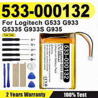 Brand-New 533-000132 Battery For Logitech G533 G933 2500mAh 603450 533-000132 Rechargeable Battery +Free Tools