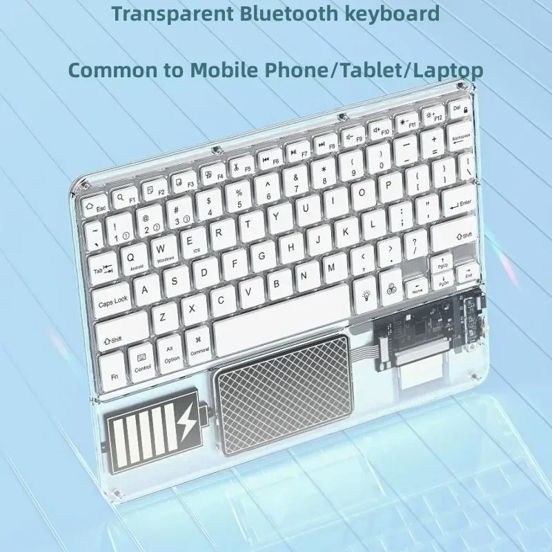 バックライト付きBluetoothキーボード,Android, iOS, Windows,タブレット,ワイヤレス,ロシア語,スペイン語,韓国語,iPad, 10番目用