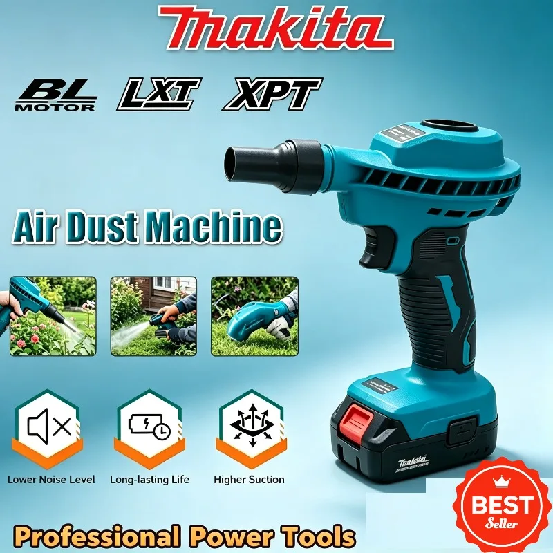 

Makita Rechargeable Vacuum & Cleaning Inflator – Air Dust Collector, High Efficiency Electric Tool, Compatible with 18V Battery
