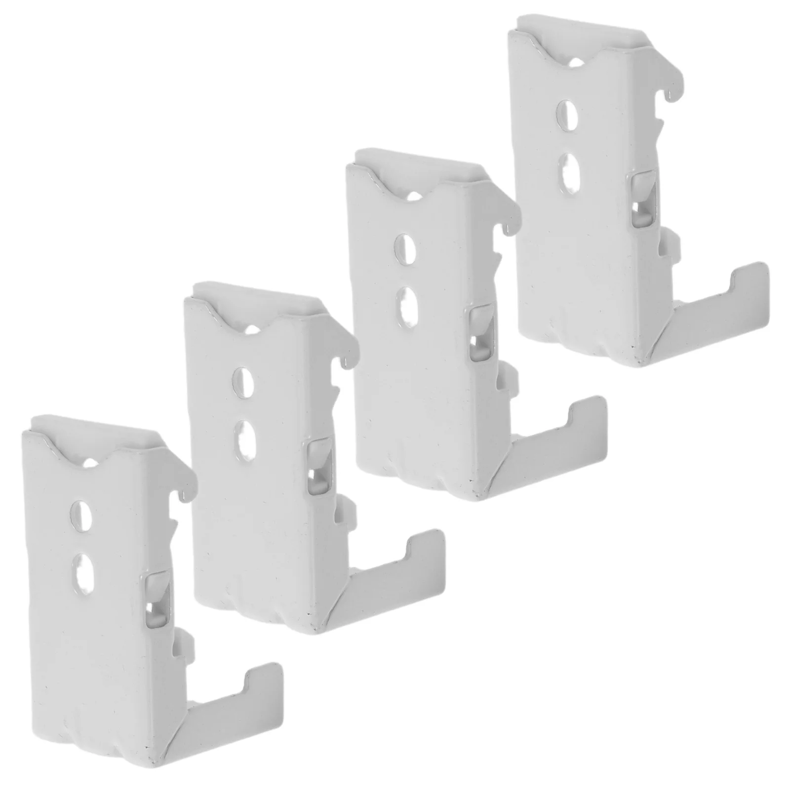 

4pcs 22Mm Curtain Track Mounting Brackets L-Shaped Metal For Roman Roller Blinds Hardware Window Blind Bracket Set Replacement