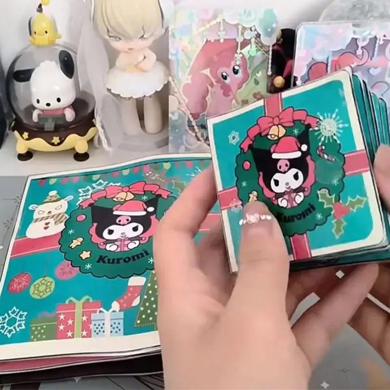 Kawali Sanrio Kuromi libro silencioso de Navidad, pegatinas, juguetes creativos, libro hecho a mano, Ins, lindos juguetes para niños, regalo de Navidad para niñas