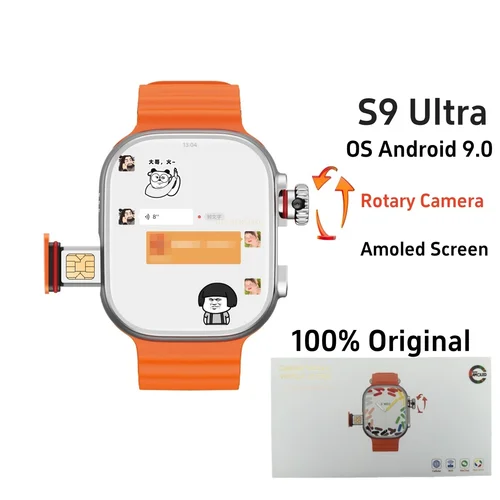 Original Cds9 Ultra Smartwatch Android 9,0 4G Red Tarjeta