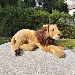 Simulation Lion Doll Plush Toy Cute Little Lion Doll Children's Toys Lifelike Animals Simulation Stuffed Doll Kawaii Toy Gifts