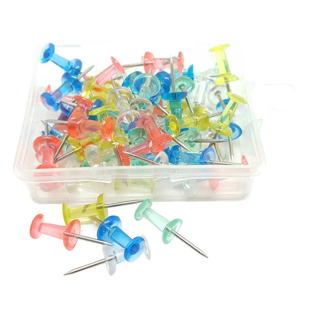 40Pcs Pushpins Drawing Tacks for Organizing Papers Posters Maps Photos on Cork Strip Bulletin Board Home Office