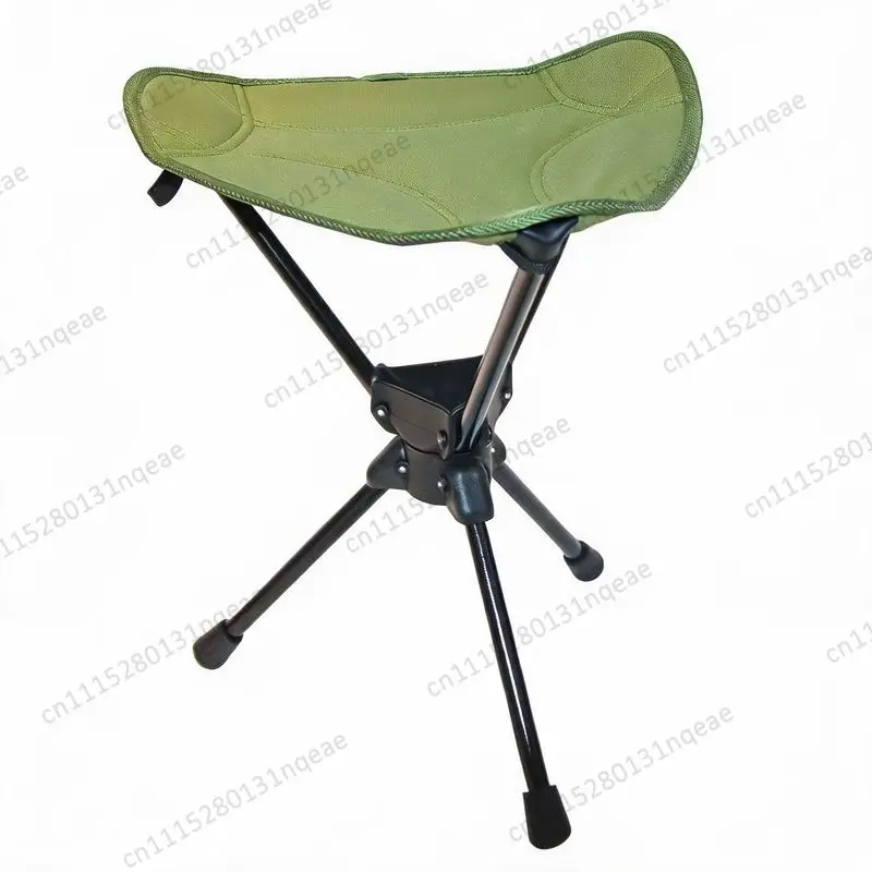 Portable Folding Camping Stool Triangle Chair for Outdoor Hiking Rotatable
