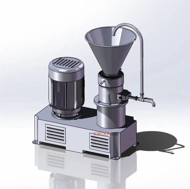 Stainless Steel Animal Food Grinder Machine Tahini Peanut Butter Cocoa Meat Paste Maker Nuts Soybean Water Colloid Mill Motor