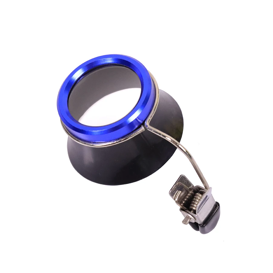 أداة إصلاح الساعة، مع عدسة مكبرة بمشبك يمكن قصها على النظارات، عدسة مكبرة زجاجية بوصة