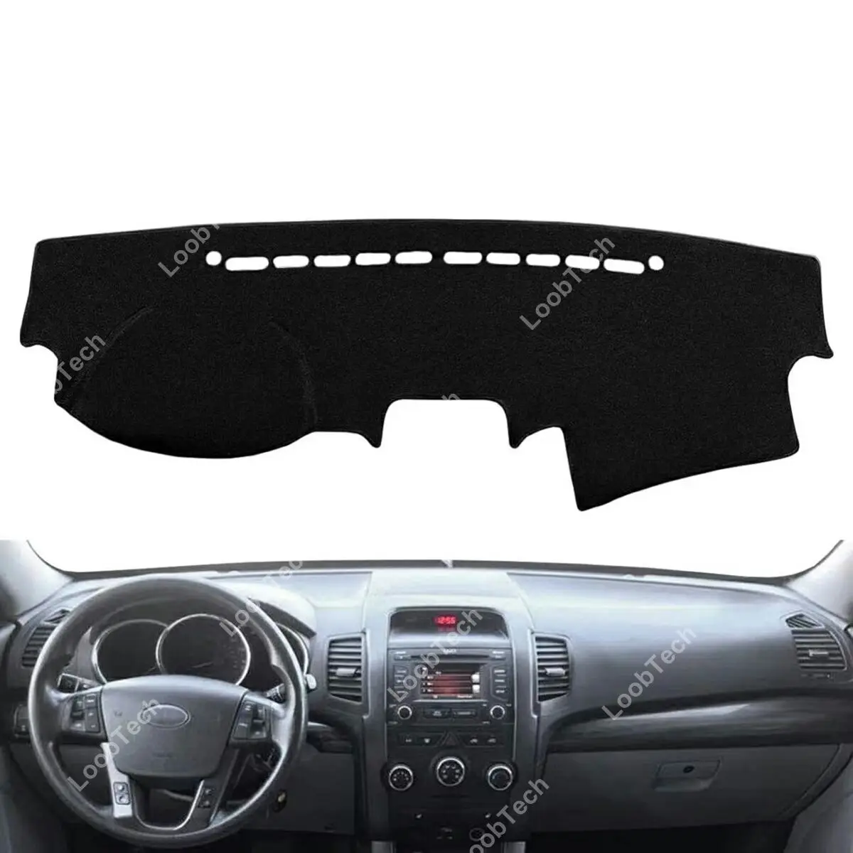 

Anti-UV Dash Mat Sunshade Carpet for Kia Sorento 2011-2013 on-Slip Dashboard Pad Cover Car Interior Protection