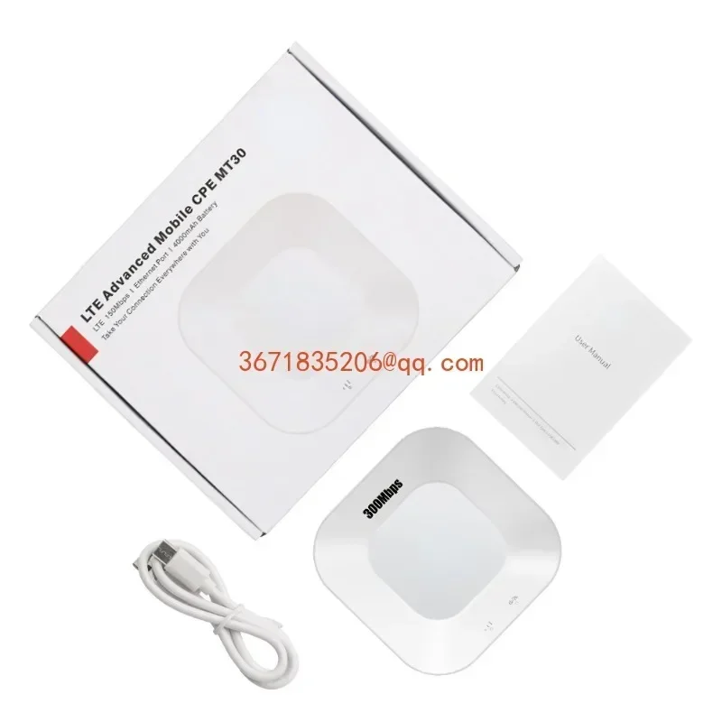 4G pocket WiFi6 MT30 portable wifi cable plug-in card 2-in-1 4000mah router RJ45