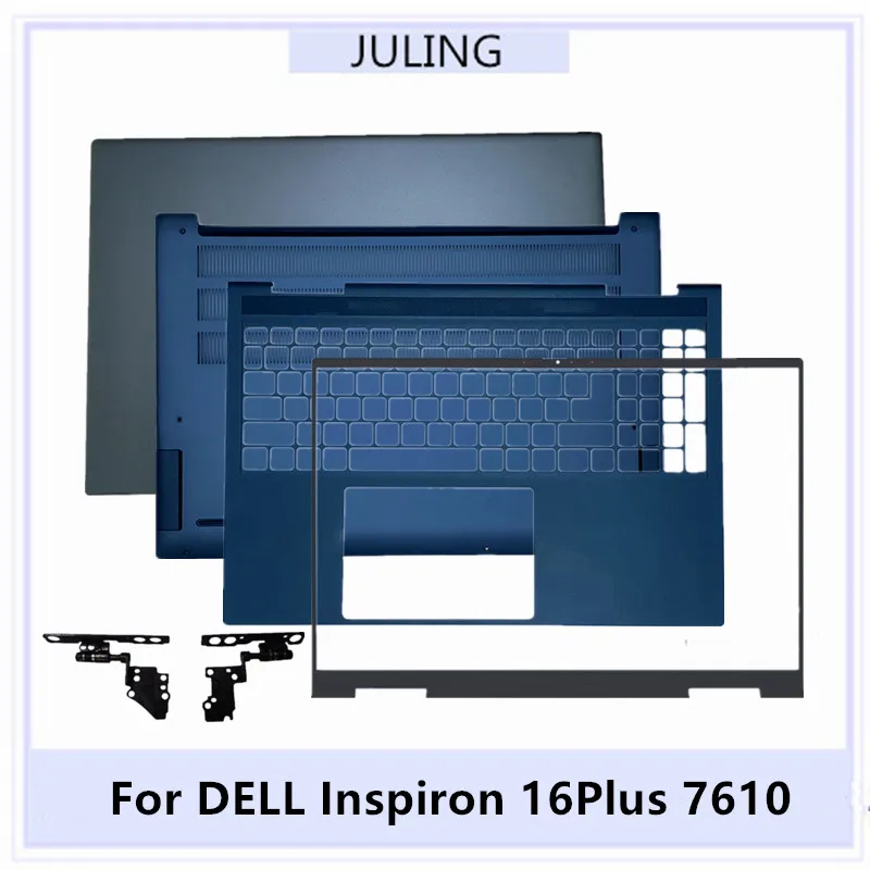 

For DELL Inspiron 16Plus 7610 Laptop LCD Top Back Cover/Front Bezel/Palmrest with US Keyboard/Housing Bottom Case/Hinges Cover